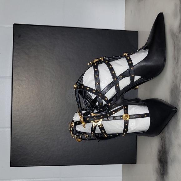 NWT Versace Medusa Western Cage Pumps - Picture 10 of 12